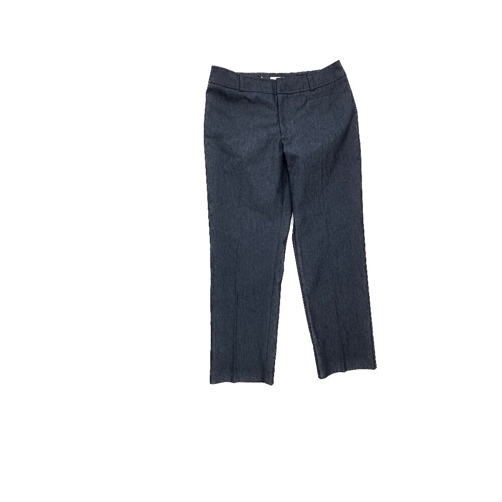 Merona Chino Jeans Womens 4 Blue Dark Wash Ankle Denim Pants 15446